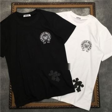 乾きやすい 2色可選  CHROME HEARTSコピー 極上の着心地 クロムハーツコピー 2022 半袖Tシャツ 