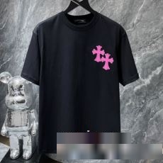 【激安】 CHROME HEARTSブランド コピー 2023春夏 tシャツメンズ ブランド 半袖 tシャツ おしゃれ 綿100 カジュアル 半袖Tシャツ 2色可選