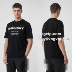 2022 プレゼントに バーバリー BURBERRY 半袖Tシャツ バーバリースーパーコピー 激安 2色可選 縦には伸びにくい