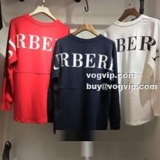 2022秋冬 バーバリー BURBERRYブランド 2年以上連続１位獲得 コピー 春 秋 通学 長袖Tシャツ