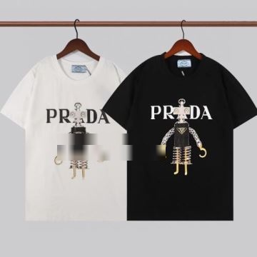 頑丈な素材 2022 半袖Tシャツ  プラダコピー 2色可選 超レア PRADAコピー  