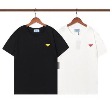 プラダコピー 超目玉 2色可選 PRADAコピー 2022 半袖Tシャツ 優しいフィット感  