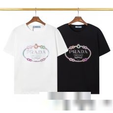 大人気なレットショップ プラダコピー2023年春夏新作 PRADAコピーブランド半袖Tシャツ2色可選