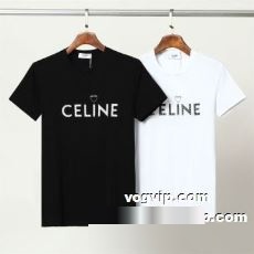 2022 セリーヌ CELINE 半袖Tシャツ 絶大な人気を誇る セリーヌスーパーコピー スタイリッシュな印象 2色可選