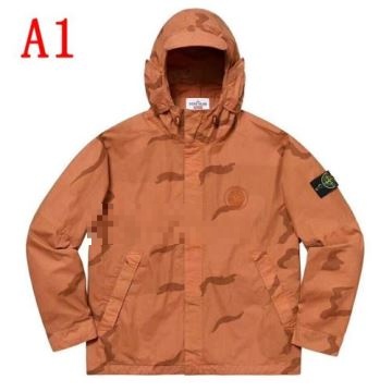 2色可選 2022 ダスター コート シュプリーム コピー SUPREMEコピー Supreme Stone Island Riot Mask Camo Jacket