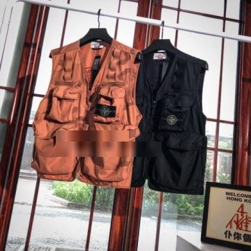 高級感ある 2022 Supreme Stone Island Camo Cargo Vest 2色可選 シュプリーム コピー SUPREMEコピー 