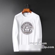 海外セレブ愛用 2022秋冬 ヴェルサーチスーパーコピー VERSACE 長袖Tシャツ 2色可選