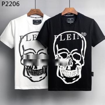 2年以上連続１位獲得 フィリッププレイン PHILIPP PLEIN 2022春夏 半袖Tシャツ PHILIPP PLEINコピー 2色可選