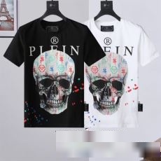 人気商品登場 PHILIPP PLEINスーパーコピー 激安2023年春夏新作 フィリッププレインコピー半袖Tシャツ2色可選