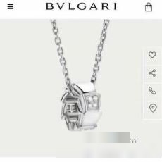 肌触りのいい  ブルガリブランド 偽物 通販 2022秋冬 ブルガリ BVLGARI ネックレス ペンダントトップ 2色可選 レディ?ス チェーンのみ 安い 人気