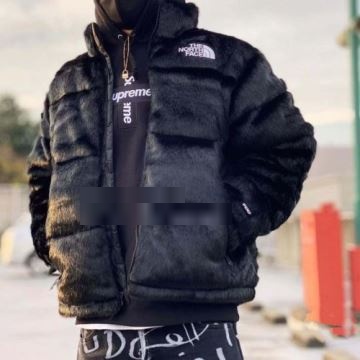 The North Face Faux Fur Nuptse Jacket シュプリーム コピー  ダウンジャケット 2022  2色可選 高品質 SUPREMEコピー 