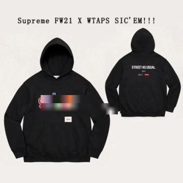 3色可選 2022 パーカー SUPREMEコピー  Supreme X WTAPS SIC'EM! Hooded Sweatshirt シュプリーム コピー 