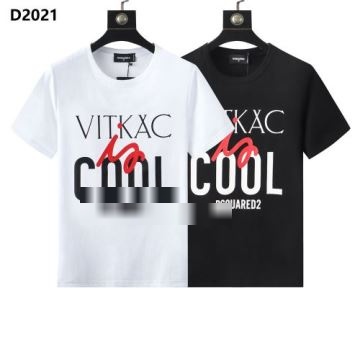 DSQUARED2コピー 半袖Tシャツスタイリッシュな印象 半袖Tシャツ ディースクエアードコピー 2022 お買い得品 2色可選   