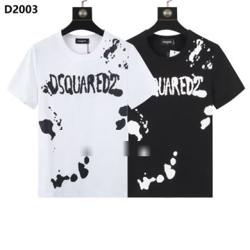 セレブ風 DSQUARED2コピー 半袖Tシャツ ディースクエアードコピー 2022 2色可選 ファッション 人気    