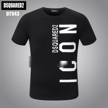 ずっと人気?  シンプル DSQUARED2コピー 半袖Tシャツ 2022 2色可選  ディースクエアードコピー  