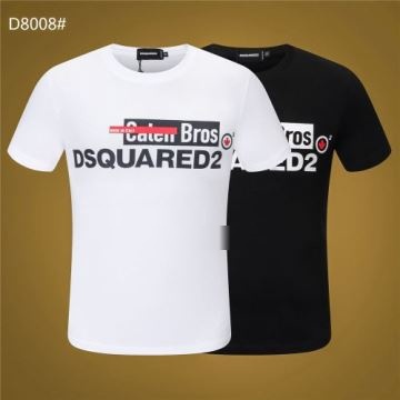 2022春夏 ディースクエアードスーパーコピー 激安 大特価 ディースクエアード DSQUARED2 半袖Tシャツ 2色可選 柔らかい手触り