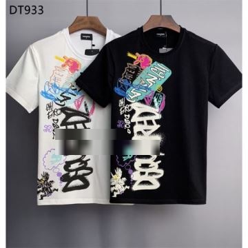 上質  ディースクエアードコピー 2022 DSQUARED2コピー 半袖Tシャツ好評でした  2色可選    