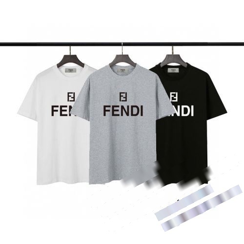 お洒落な存在感 2022 フェンディコピー FENDI 半袖Tシャツ 3色可選 クルーネック 大きめサイズ 半袖Tシャツ 吸水速乾