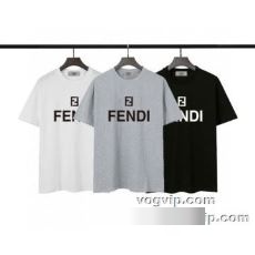 お洒落な存在感 2022 フェンディコピー FENDI 半袖Tシャツ 3色可選 クルーネック 大きめサイズ 半袖Tシャツ 吸水速乾