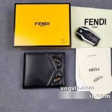 2022秋冬 フェンディブランド 偽物 通販 上品上質 FENDI 二つ折り財布 メンズ財布  サイフ おしゃれ 財布 ブランドカード ガバッと開く 小銭 男性