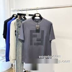 2022 人目を惹くデザイン フェンディ ブランドスーパーコピーFENDI 半袖Tシャツ 2色可選 優しいフィット感