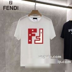 2022 争奪戦必至 コピー フェンディ FENDI 半袖Tシャツ 2色可選 吸水性?通気性 春夏秋冬対応