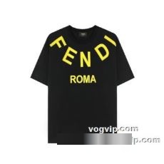 2022 一番人気の新作はこれ フェンディ FENDI 半袖Tシャツ フェンディブランド コピー 暖かみのある肌触り 乾きやすい