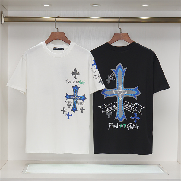 CHROME HEARTS コピー Tシャツ 2色 純綿生地 ロゴ プリント クロムハーツ