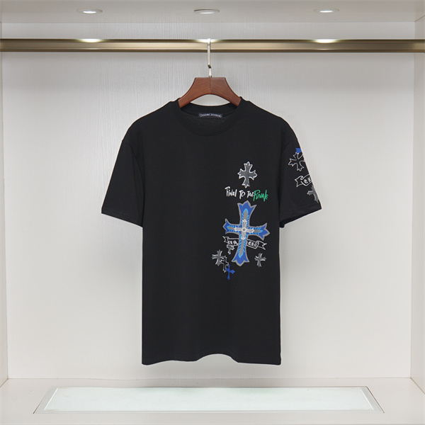 CHROME HEARTS コピー Tシャツ 2色 純綿生地 ロゴ プリント クロムハーツ