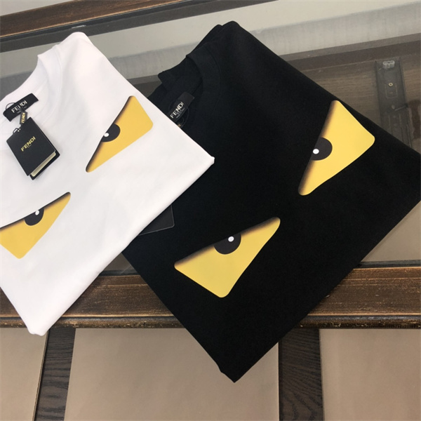 フェンディ コピー Ｔシャツ モンスター ロゴ プリント 定番 ユニセックス 2色 FENDI