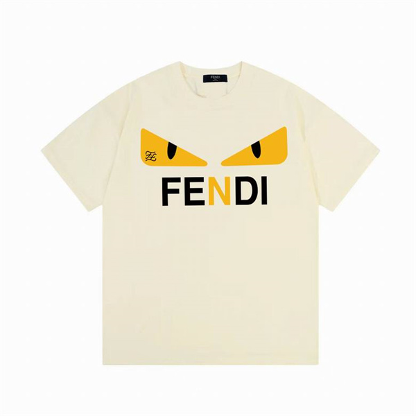 フェンディ スーパーコピー Ｔシャツ 100%コットン モンスター バグズアイ プリント FENDI 