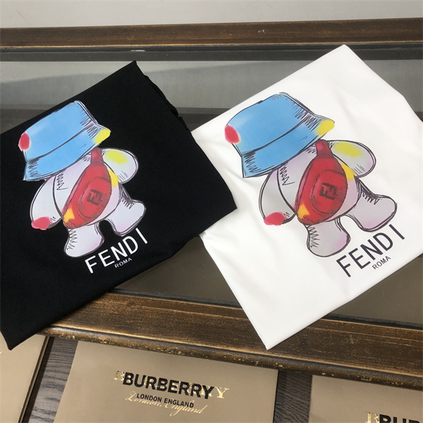 FENDI スーパーコピー Ｔシャツ クマ 熊 かわいい 純綿生地 2色 フェンディ