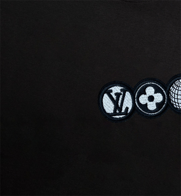 2024人気の定番 ルイヴィトン スーパーコピー Ｔシャツ 刺繡 ロゴ シンプル 純綿素材 LOUIS VUITTON