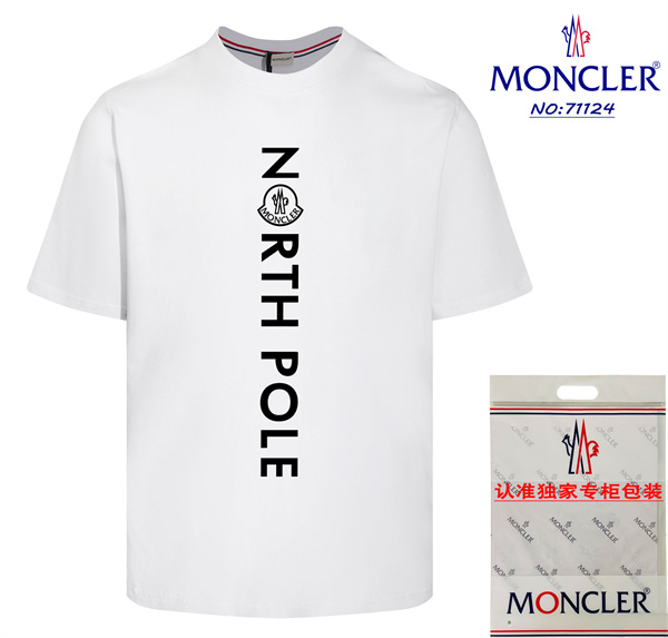 モンクレール スーパーコピー Ｔシャツ ロゴ プリント ワッペン ユニセックス 2色 MONCLER