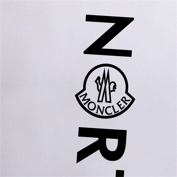 モンクレール スーパーコピー Ｔシャツ ロゴ プリント ワッペン ユニセックス 2色 MONCLER