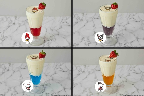 サンリオキャラクターズ“マイメロディ&シナモロール”のパンケーキ、J.S. パンケーキ カフェでコピー サンリオキャラクターズ“マイメロディ&シナモロール”のパンケーキ、J.S. パンケーキ カフェでコピー