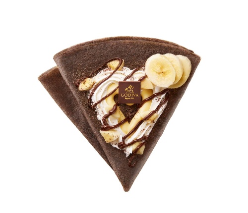 「ゴディバ オリジナルクレープ」ゴディバカフェ大宮店に関東初登場、バナナチョコ&生チョコレートの2種コピー 「ゴディバ オリジナルクレープ」ゴディバカフェ大宮店に関東初登場、バナナチョコ&生チョコレートの2種コピー